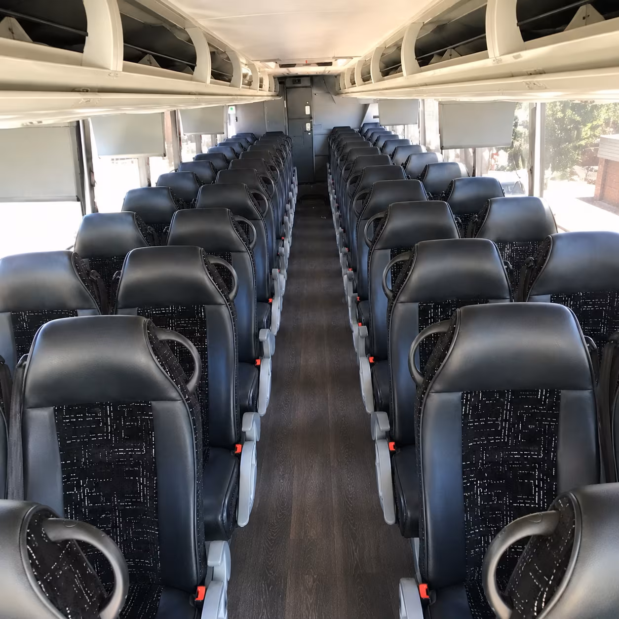 burleson charter bus interior