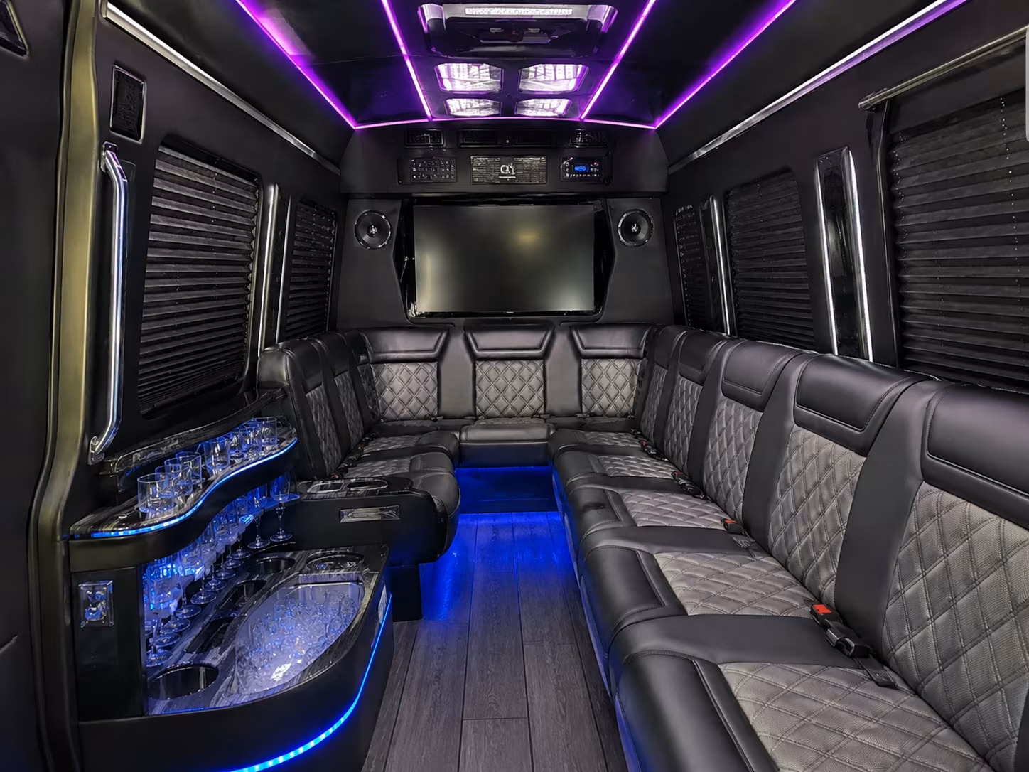 burleson private event transportation onboard seating