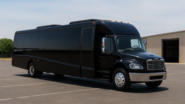 Exterior of Charter Bus Company Fort Worth's 30 Passenger Minibus in Fort Worth