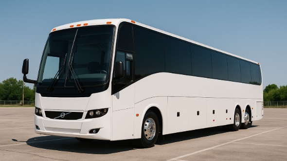 Exterior of Charter Bus Company Fort Worth's 50 Passenger Charter Bus in Fort Worth