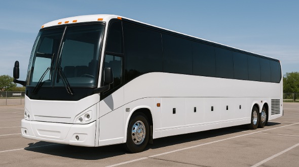 Exterior of Charter Bus Company Fort Worth's 54 Passenger Charter Bus in Fort Worth