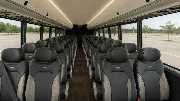 burleson 15 passenger minibus inside