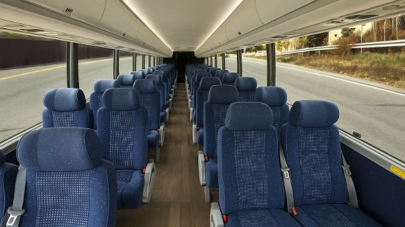 burleson 20 passenger minibus inside