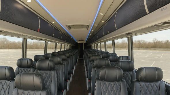 burleson 54 passenger charter bus rental