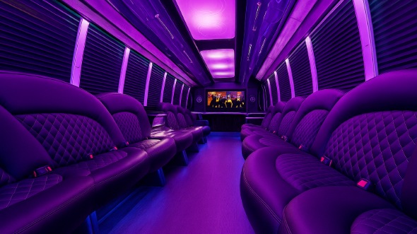 burleson party bus rental inside