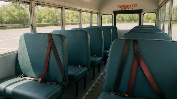 burleson school bus rental inside
