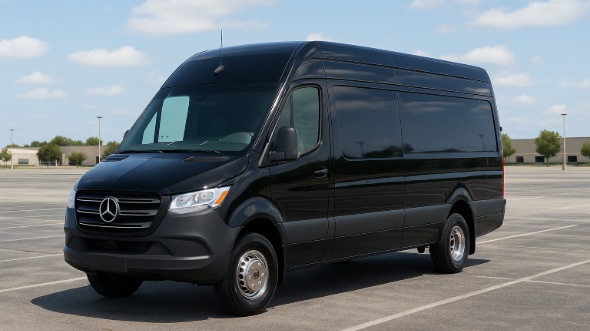 Exterior of Charter Bus Company Fort Worth's Sprinter Limo in Fort Worth